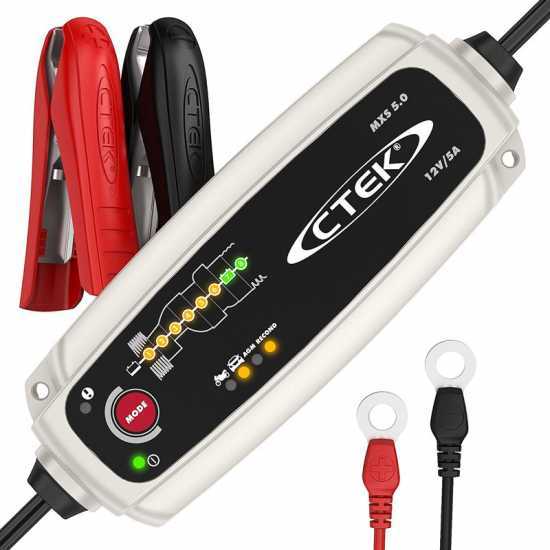 CTEK MXS 5.0 12V - Chargeur de batterie et mainteneur de charge automatique - 8 étapes - compensation de température