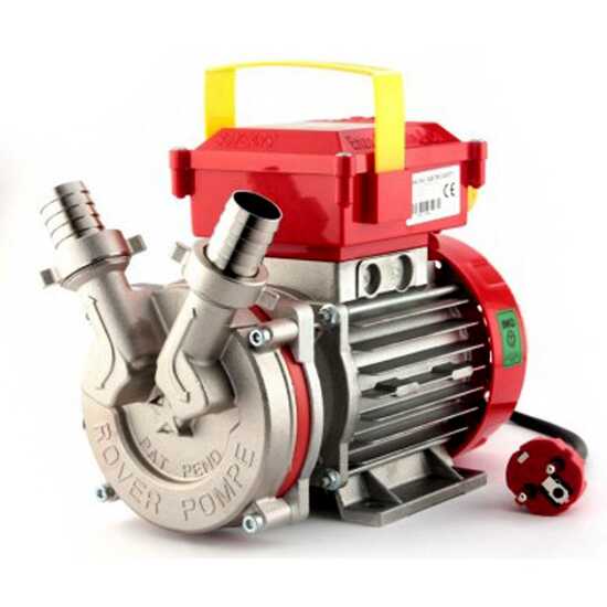 Rover Novax 25-OIL – Pompe électrique de transfert d’huile en alliage anticorrosion – Monophasée – 230 V