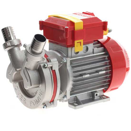 Rover Novax 30-OIL &ndash; Pompe &eacute;lectrique de transfert d&rsquo;huile en alliage anticorrosion &ndash; Monophas&eacute;e &ndash; 230 V