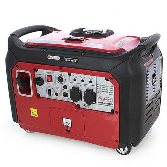 GeoTech Pro PTGA 5000i - Groupe &eacute;lectrog&egrave;ne inverter 4 kW monophas&eacute; silencieux - D&eacute;m. &eacute;lectrique