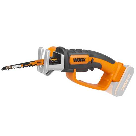 Worx WG894E.9 - Scie alternative &agrave; batterie  - 3 lames offertes - SANS BATTERIE NI CHARGEUR