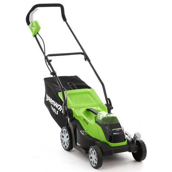 Greenworks G40LM35 Tondeuse &agrave; gazon &agrave; batterie 40V/4Ah - coupe 35 cm