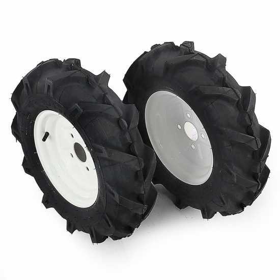 Accessoire paire de ROUES AGRICOLES professionnelles (sans moyeux) mesures  4.00 - 8