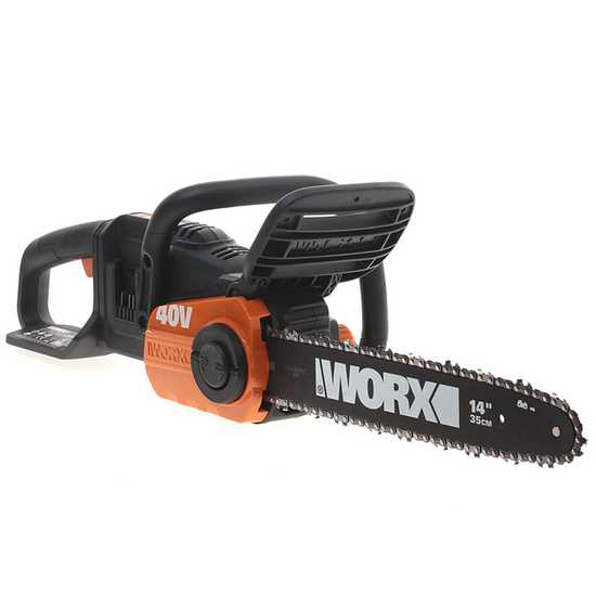 WORX WG384E.9 - Tron&ccedil;onneuse &agrave; batterie  - Lame de 35 cm - 2 x 20 V - SANS BATTERIE NI CHARGEUR