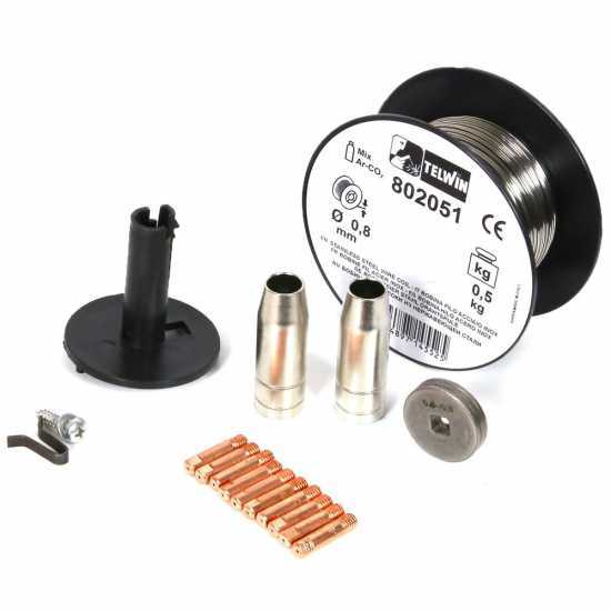 Kit soudure à fil acier inox Telwin - d. 0,8 mm
