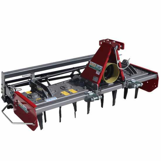 Herse rotative RF170 - largeur de travail 170 cm -16 lames S&eacute;rie l&eacute;g&egrave;re - Rouleau &agrave; cage