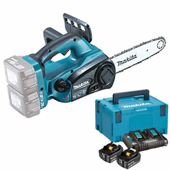 Makita DUC252 - Tron&ccedil;onneuse &agrave; batterie - 2 x 18 V 5 Ah - Guide 25 cm