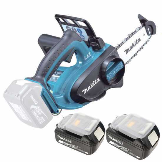 Makita DUC122RTE - Tron&ccedil;onneuse &agrave; batterie 2 x 18V 5Ah - Guide de 11,5 cm