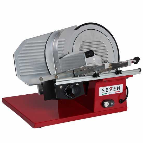 Seven Italy PS 250 PRO Rouge -Trancheuse avec lame de 250 mm - Aff&ucirc;teur compris - 180 Watts