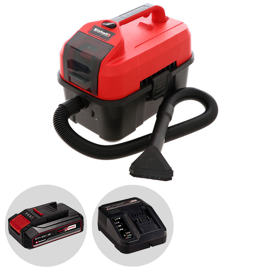 Einhell TE-VC 18/10 Li - Aspirateur portatif &agrave; batterie - 18V 2,5Ah