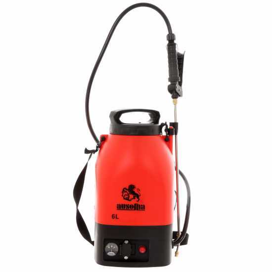 Pompe de pulv&eacute;risation &agrave; dos sur batterie Ausonia - R&eacute;servoir de 6 litres - 4 bars max