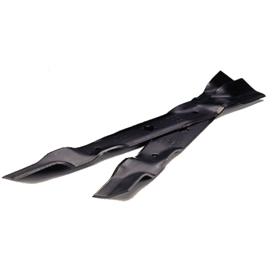 Paire de lames de rechange pour autoportée McCulloch coupe 117 cm éjection latérale
