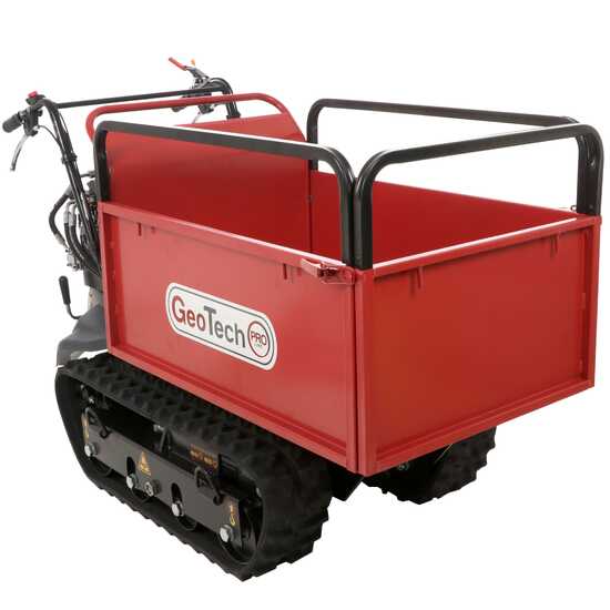 Brouette à chenilles GeoTech Pro GeoPorter H-540E Hydro - Caisson extensible hydraulique 500Kg