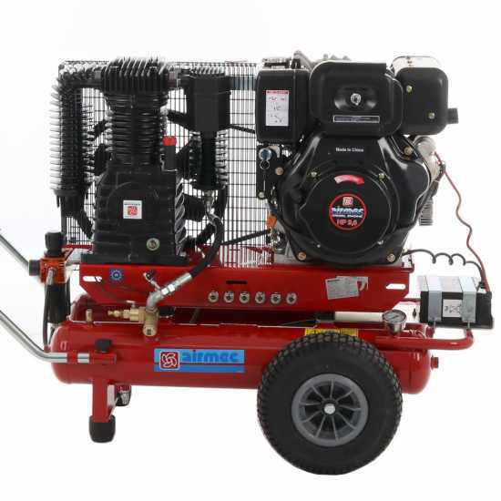 Motocompresseur Airmec TTD 3496/900 - Moteur diesel de 9,6 HP - 900 l/min