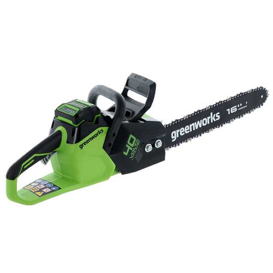 Greenworks GD40CS18 - Tron&ccedil;onneuse &agrave; batterie 40 V - Guide de 40 cm