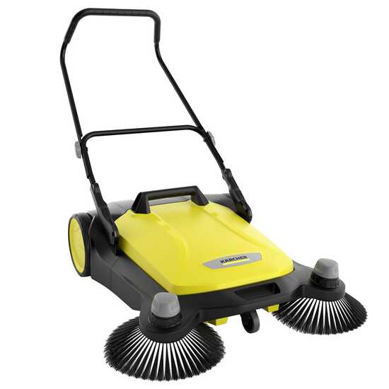 K&auml;rcher S 6 Twin - Balayeuse manuelle &agrave; pouss&eacute;e avec bac de ramassage r&eacute;gulateur de hauteur - compartiment de r&eacute;colte 38 Lt