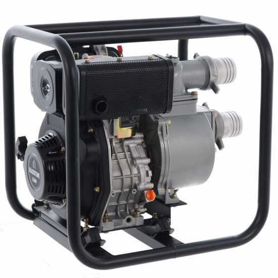 BlackStone BD 8000 - Motopompe diesel auto-amor&ccedil;ante - Raccords 80 mm