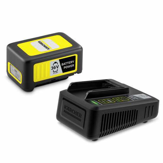 Starter Kit Chargeur et batterie Karcher de 36 V 2,5 Ah