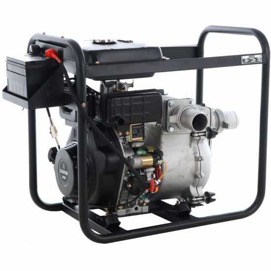 Moto-pompe diesel Blackstone BD-ST 8000ES pour eaux us&eacute;es charg&eacute;es avec raccords 80 mm - Euro 5