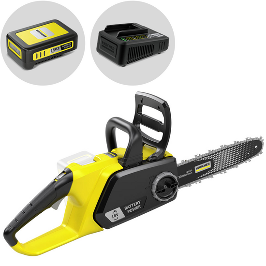 Karcher CNS 18-30 - Tronçonneuse à batterie 18V 2,5 Ah - Lame de 30 cm