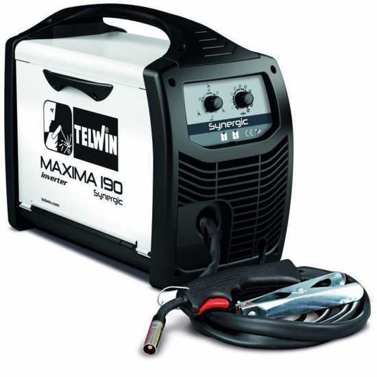 Poste &agrave; souder inverter &agrave; fil Telwin Maxima 190 Synergic - pour MIG-MAG/FLUX/BRAZING