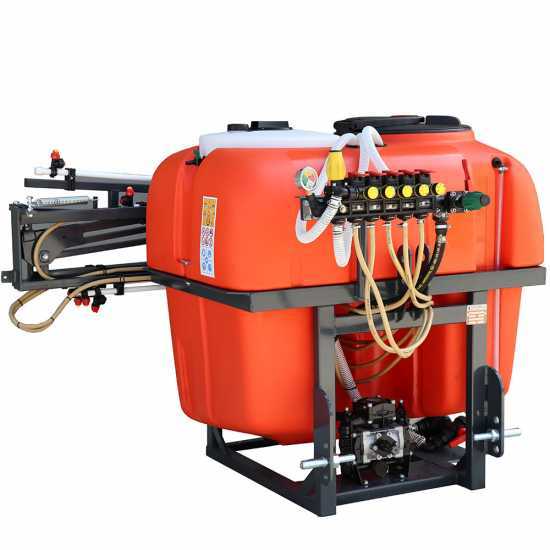 Dal Degan MANDA EXTRA 400 L - Pulv&eacute;risateur port&eacute; pour d&eacute;sherbage &agrave; tracteur &ndash; Barre d&eacute;sherbage 10 m - Pompe BP 60K