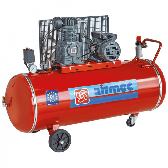 Airmec CR 203 - Compresseur d'air avec moteur &eacute;lectrique triphas&eacute; r&eacute;servoir 200 L