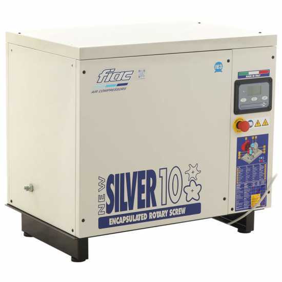 Fiac New Silver 10 - Compresseur &eacute;lectrique rotatif &agrave; vis - Pression max 10 bars