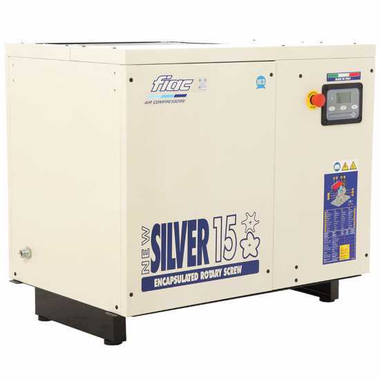 Fiac New Silver 15 - Compresseur rotatif triphas&eacute; &agrave; vis silencieux - Moteur 15 HP 