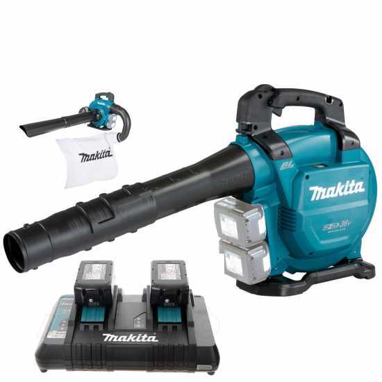 Makita DUB363 - Souffleur aspirateur à feuilles sans fil - 36 V 5 Ah
