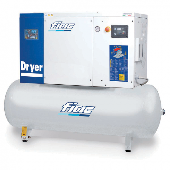 Compresseur rotatif &agrave; vis Fiac NEW SILVER D 20/300 - S&eacute;cheur d'air int&eacute;gr&eacute;