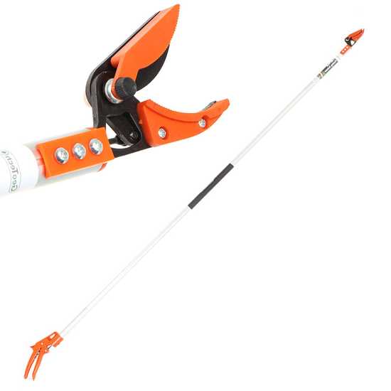 Coupe-branches sur perche fixe GeoTech FP-180 avec syst&egrave;me &quot;Cut&amp;Hold&quot;