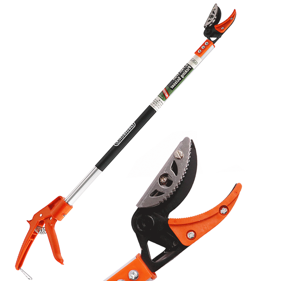 GeoTech FP-80 - Coupe-branches sur perche fixe avec syst&egrave;me coupe-maintien