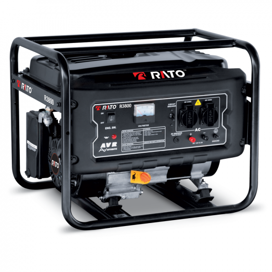 Rato R3800 AVR - Groupe &eacute;lectrog&egrave;ne &agrave; essence avec AVR 3.8 Kw - Continue 3.5 kW Monophas&eacute;