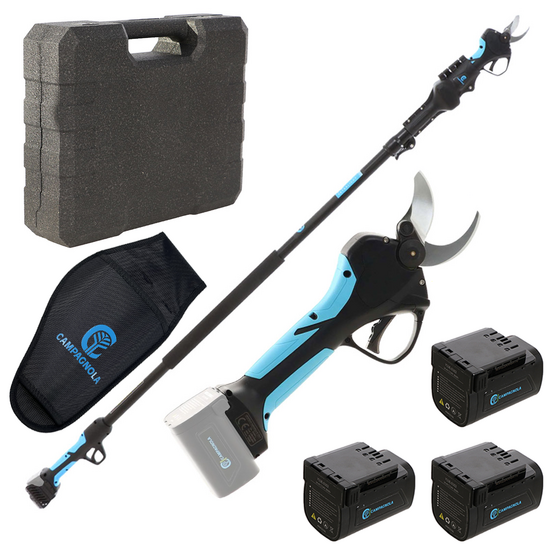 Campagnola Stark M - Sécateur électrique de taille - Perche de rallonge - 3x 14,4V 2,5 Ah