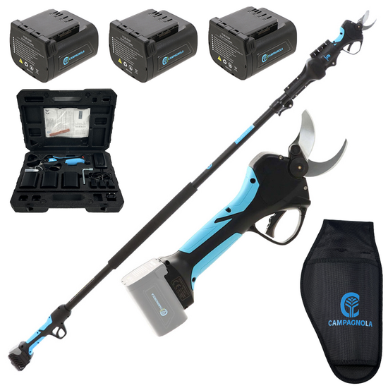 Campagnola Stark XL - S&eacute;cateur &eacute;lectrique de taille sur perche 230 cm - 21.6V 2.5Ah - 3x 21,6V 2,5 Ah
