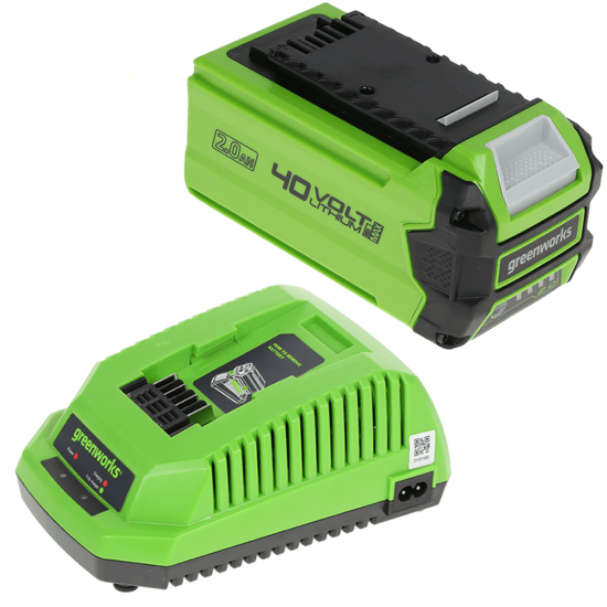 Starter kit Greenworks Batterie 40V 2Ah  + Chargeur