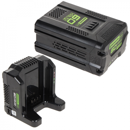 Starter kit GreenWorks 60V 4Ah Batterie + chargeur