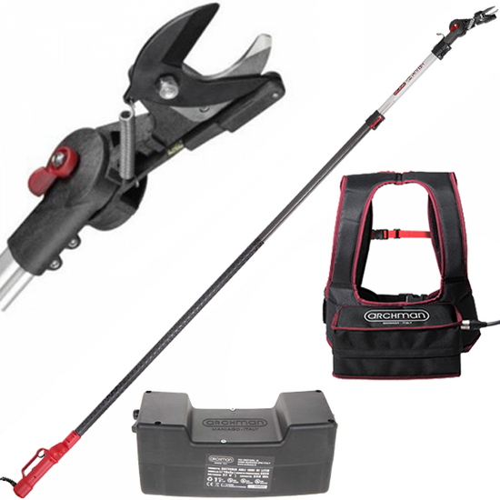 Archman HELIUM+ - Sécateur électrique de taille sur perche 265 - 415 cm - 37V 8.7Ah - Diamètre de coupe 35 mm