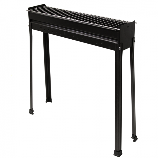 Seven Italy BBQ-60 Classic - Grille pour brochettes &agrave; charbon - 60x15&nbsp;cm