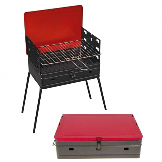 Mille Valigetta Pic-Nic - Barbecue à charbon en far artisanal - 40x28 cm