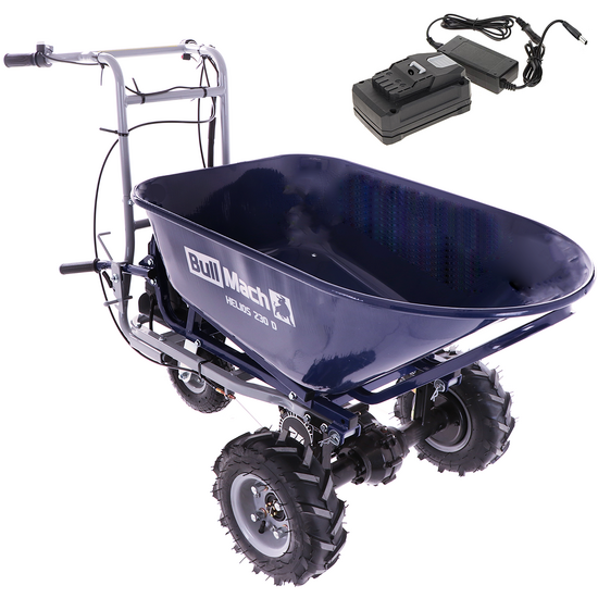 Brouette électrique BullMach Helios 230 D avec 2 batteries 48V 2Ah