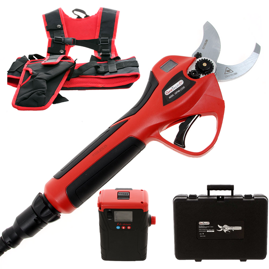 Sécateur électrique de taille GeoTech Pro ESP 460-2 EVO - Batterie de 43.2V et 4Ah - Diamètre de coupe 40 mm