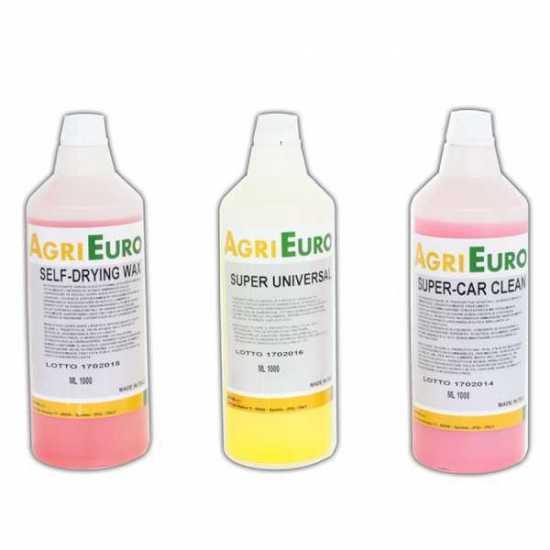 Set 3 détergents professionnels pour nettoyeur haute pression - spécifiques pour le Nettoyage Auto - 3 flacons de 1 L