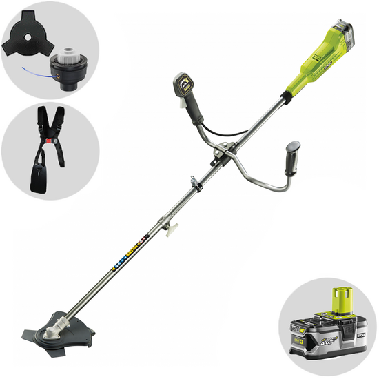 Ryobi RBC18X20B4F - D&eacute;broussailleuse &agrave; batterie - 18 V - 4 Ah
