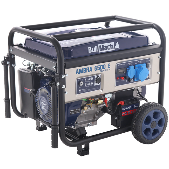 BullMach AMBRA 6500 E - Groupe &eacute;lectrog&egrave;ne 5.5 Kw monophas&eacute; - Version &agrave; chariot
