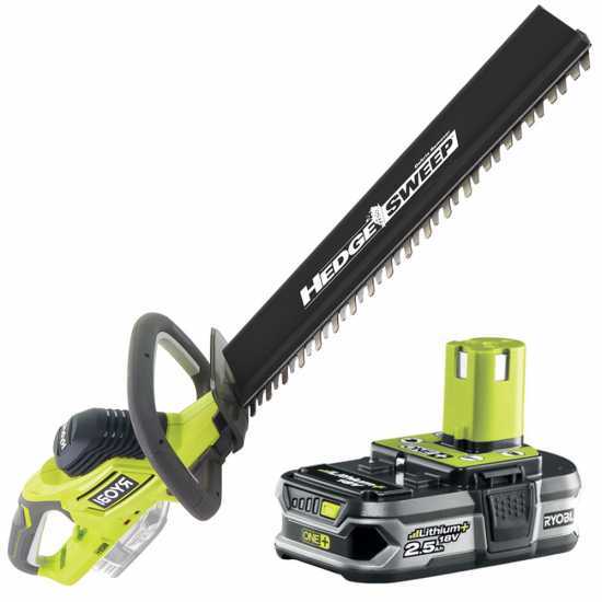 Taille-haie &eacute;lectrique et &agrave; batterie RYOBI HYBRID RHT1850H25HS - 18V - 2.5Ah - lame de 50cm