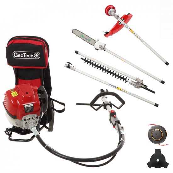 GeoTech GT-4 36 BP - D&eacute;broussailleuse multifonction thermique &agrave; dos &agrave; essence 4 temps