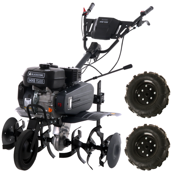 Motobineuse BlackStone MHB 1500 avec moteur thermique &agrave; essence 212 cm3
