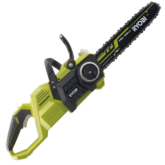RYOBI BRUSHLESS RY36CSX35A-0 - Tron&ccedil;onneuse &agrave; batterie Max POWER 36V - Guide de 35 cm - SANS BATTERIE NI CHARGEUR